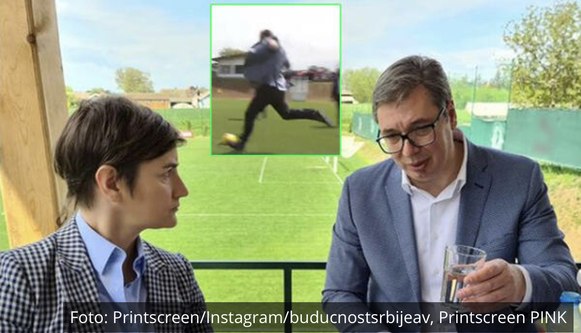 VUČIĆ SEO S BRNABIĆKOM DA PREDAHNE I PROSLAVI GOL: