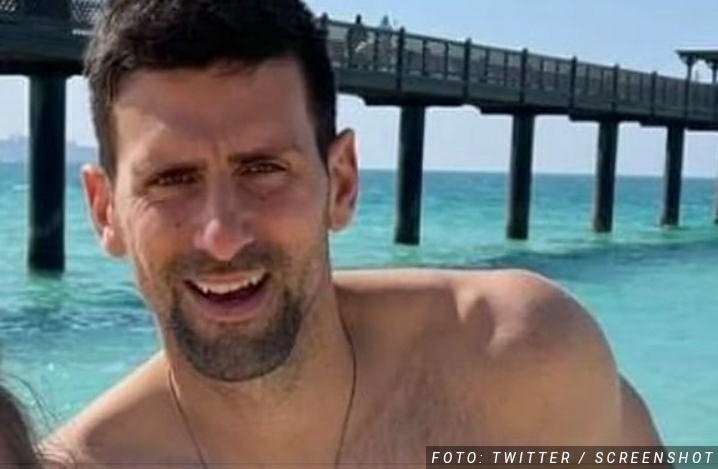 „NOLE NABACIO PAR KILOGRAMA“ SLIKA SE SA FANOVIMA NA PLAŽI Đoković ovako provodi vreme u Dubaiju (FOTO)