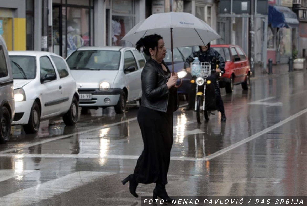 DANAS OSETNO HLADNIJE S KIŠOM Razvedravanje tek uveče, a evo kako će biti za vikend