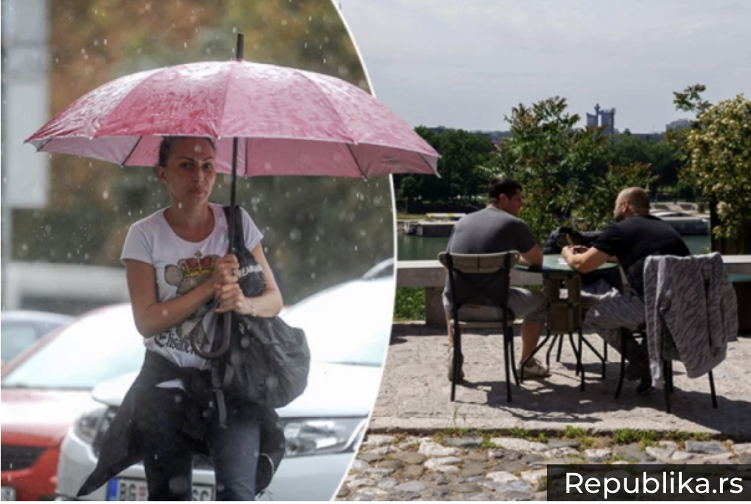 DANAS TOPLO, ALI LOŠE VREME: Očekuje nas red kiše, pa red sunca