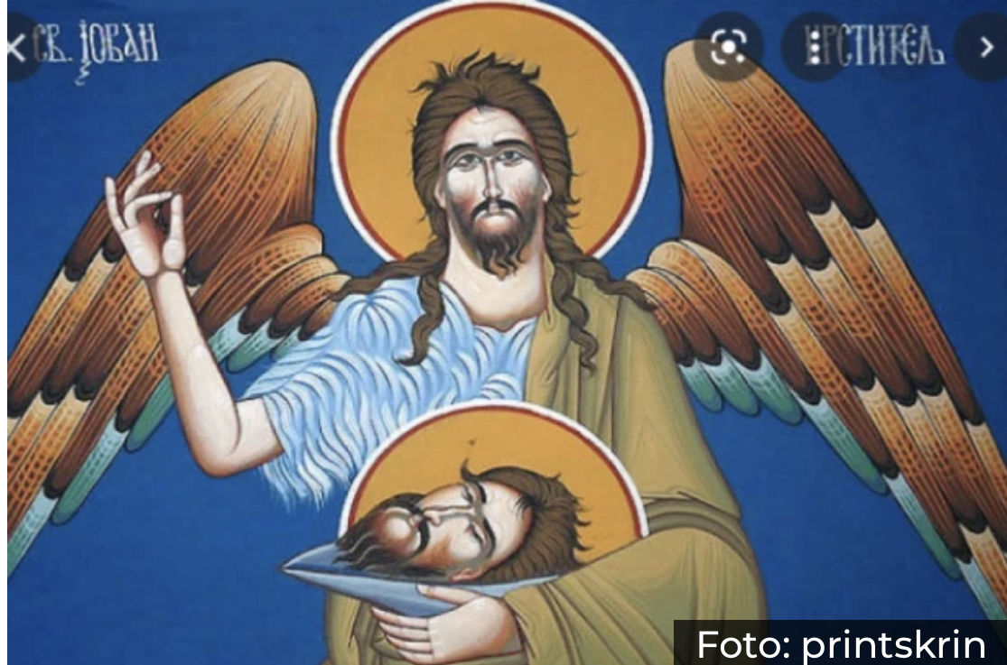DANAS JE USEKOVANJE GLAVE SVETOG JOVANA