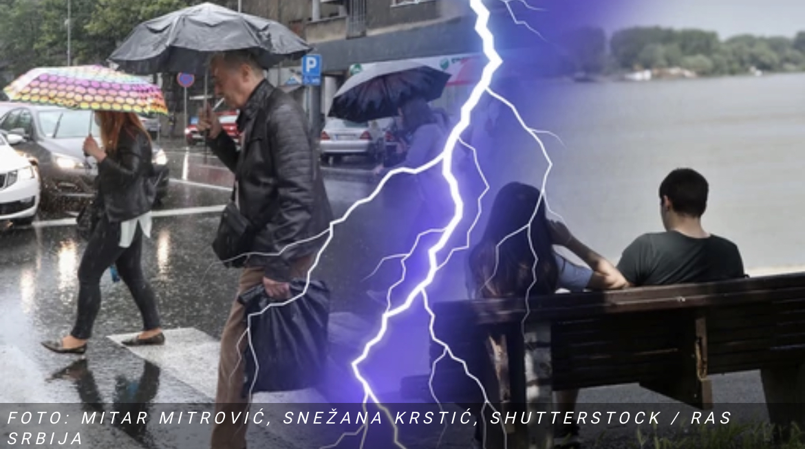 NOVO UPOZORENJE RHMZ U narednih sat vremena očekuje se nevreme u ovom delu Srbije, a na sanazi je i NARANDŽASTI METEOALARM