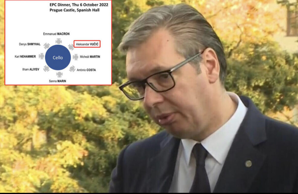 VUČIĆ ODMAH DO MAKRONA: Predsedniku Srbije ukazana velika čast na svečanoj večeri na Samitu u Pragu! Pogledajte raspored sedenja 