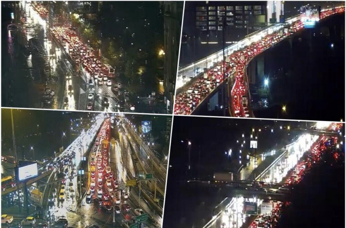 TOTALNI KOLAPS U BEOGRADU! Petak, pa još pada kiša, evo gde su trenutno NAJVEĆE gužve (FOTO)