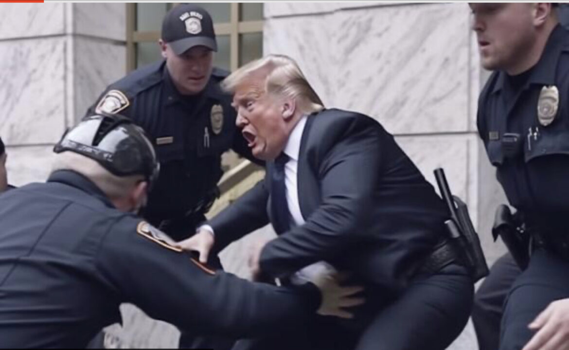 FOTOGRAFIJE LAŽNIH HAPŠENJA DONALDA TRAMPA ŠIRE SE DRUŠTVENIM MREŽAMA: Bivši predsednik bori se sa policajcima i beži! (FOTO) 