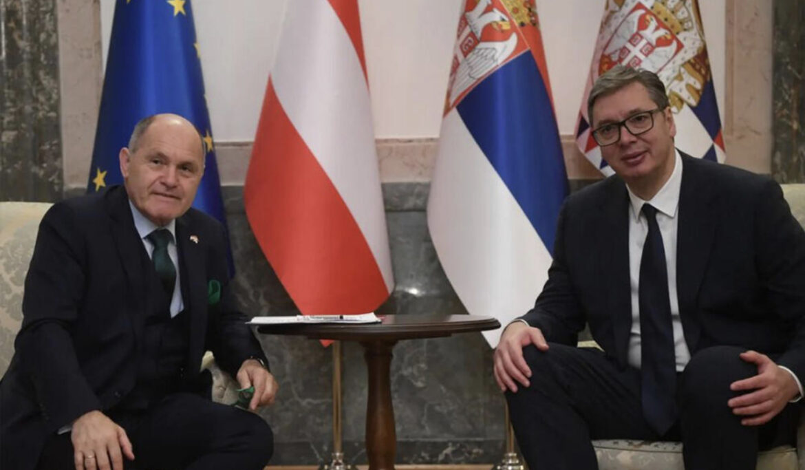 VEĆI PRILIV AUSTRIJSKIH INVESTICIJA: Predsednik Vučić sa Volfgang Sobotkom o ekonomiji, ZSO i srpskom putu ka EU