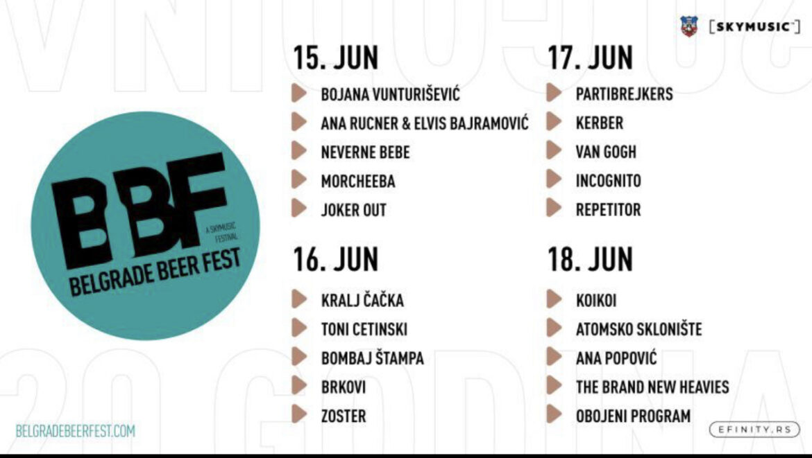 Objavljen program Belgrade Beer Festa – Evo čiji nastupi nas očekuju tokom četiri festivalska dana 