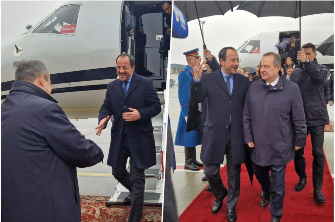 PREDSEDNIK KIPRA HRISTODULIDIS U POSETI SRBIJI: Dočekao ga ministar Dačić, kasnije sastanak sa predsednikom Vučićem (FOTO) 