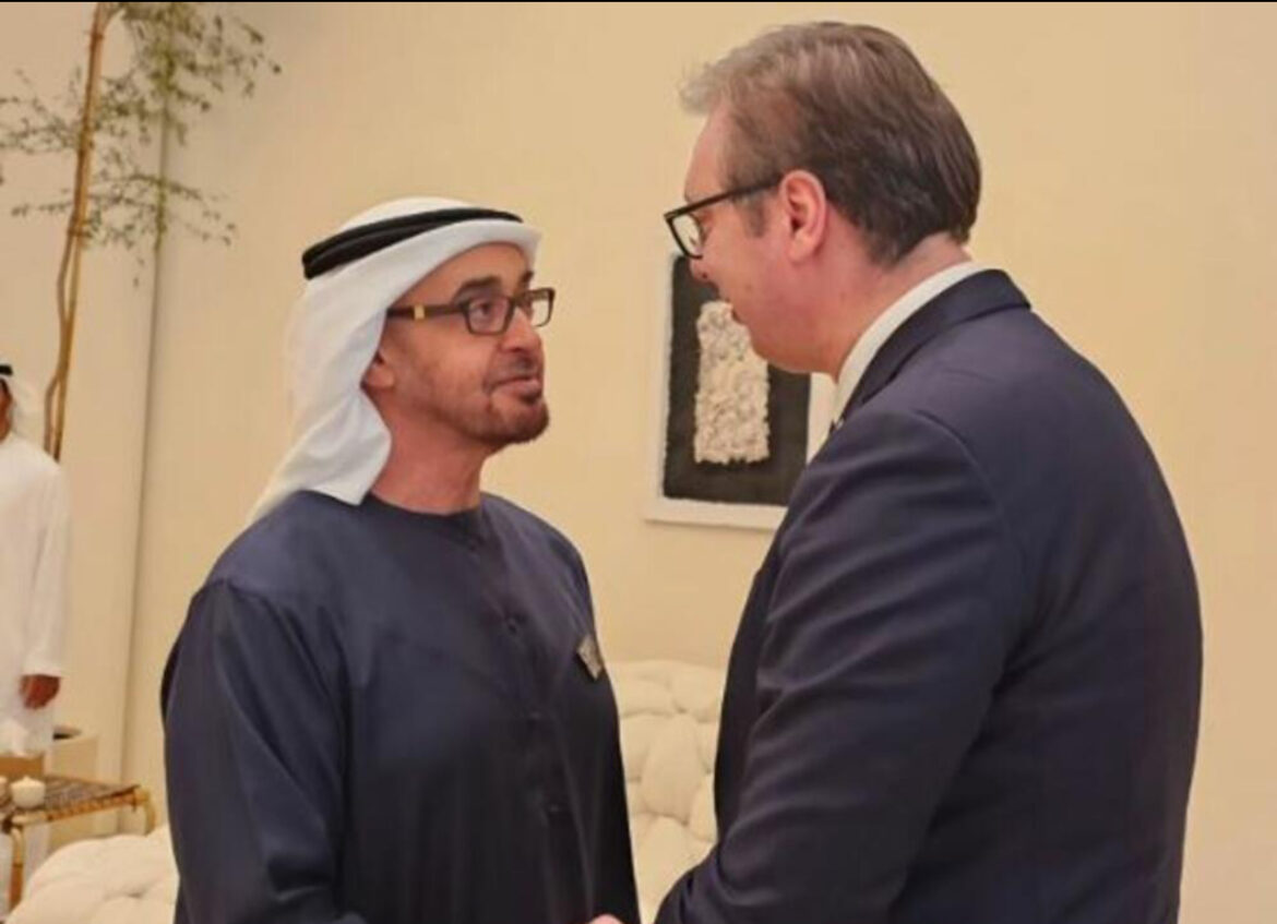 PREDSEDNIK VUČIĆ SASTAO SE U DUBAIJU SA ŠEIKOM MOHAMEDOM BIN ZAJEDOM: Srbija jeste mala zemlja, ali zna da ceni velike prijatelje