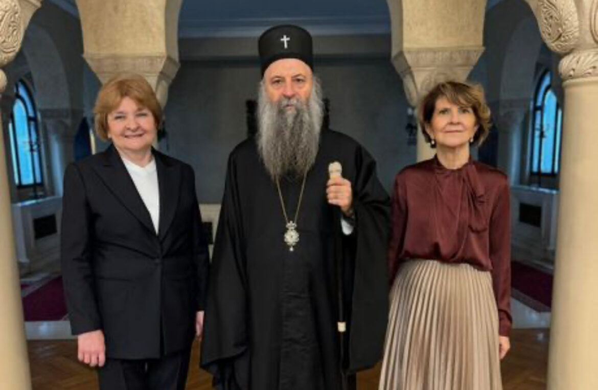Ministarka Grujičić sa patrijarhom Porfirijem 
