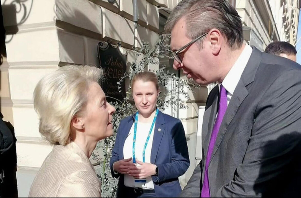 VUČIĆ SA FON DER LAJENOVOM: Još jednom sam ponovio čvrstu opredeljenost Srbije za nastavak i ubrzanje svog evropskog puta 