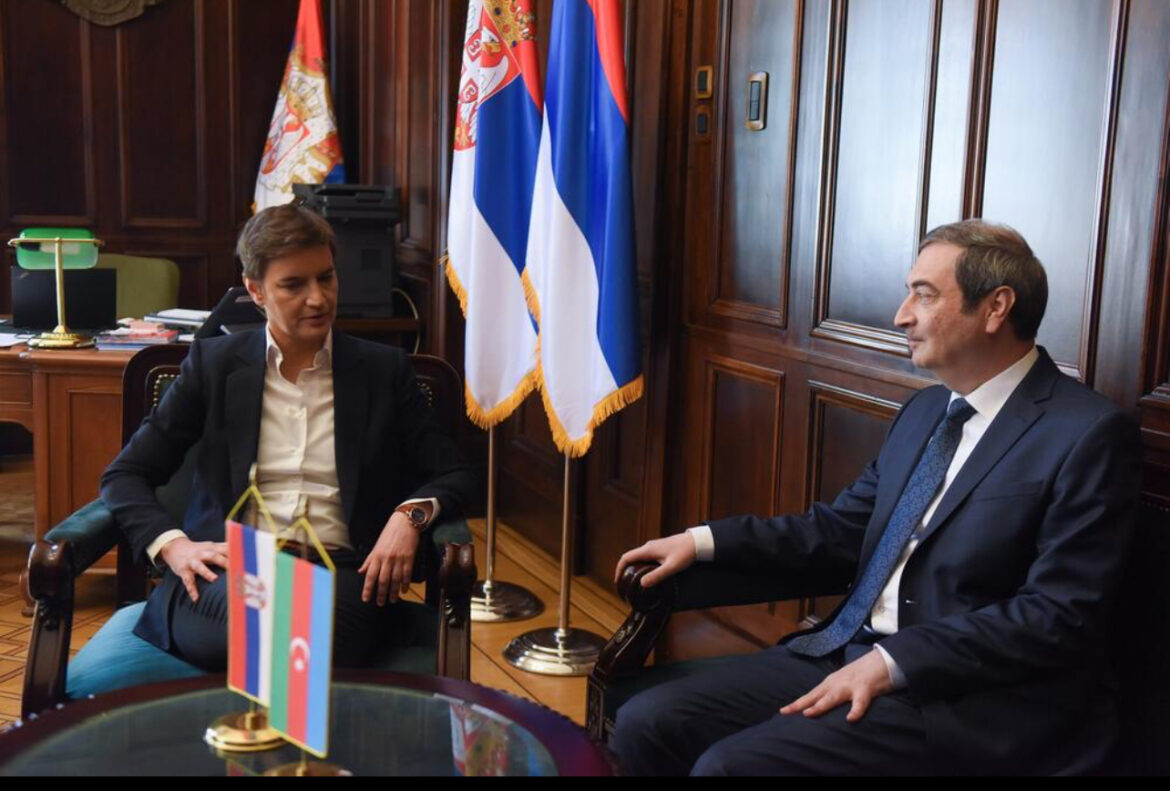 VELIKI POTENCIJAL ZA DALJE UNAPREĐENJE SARADNJE U RAZLIČITIM OBLASTIMA: Ana Brnabić razgovarala sa ambasadorom Azerbejdžana