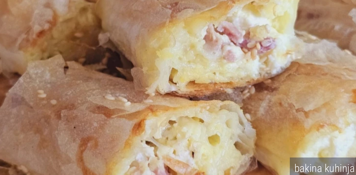 Pita sa šunkom i pavlakom! Hrskava i ukusna, a bolja&hellip;