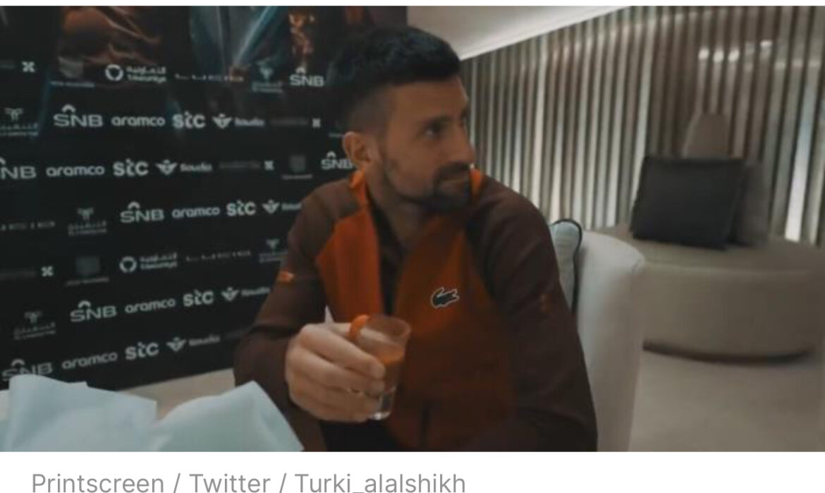 ĐOKOVIĆ STIGAO U RIJAD, PA MU SE OKRENUO ŽELUDAC! Arapi ga dočekali pićem koje mu nije prijalo, Novakova reakcija posle prvog gutljaja obišla planetu! (VIDEO)