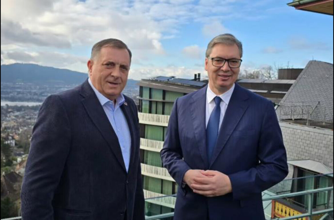 „MILE MI JE DAO NAJBOLJI SAVET PRED CIRIŠKI DOGAĐAJ“ Vučić: Srdačan susret sa predsednikom Miloradom Dodikom i ovde u Cirihu