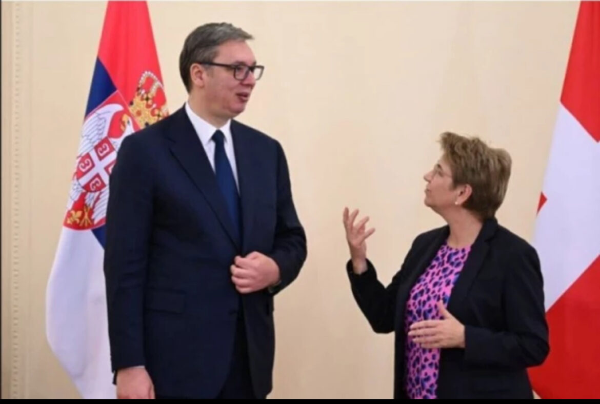 VUČIĆ SA VIOLOM AMHERD: Srećan sam što danas dobijamo potvrdu da će Švajcarska da učestvuje na EKSPO 2027!
