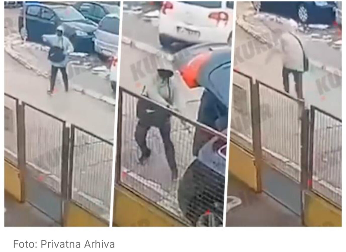 EKSKLUZIVNO! POGLEDAJTE UZNEMIRUJUĆI SNIMAK PUCNJAVE U ČAČKU: Iz torbe izvlači pištolj sa PRIGUŠIVAČEM, pa ispaljuje metak sa razdaljine od JEDAN METAR