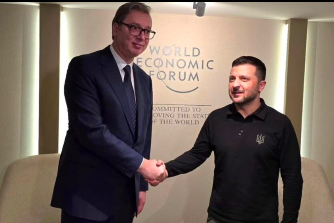 Vučić sa Zelenskim u Davosu: „Izrazio sam nadu u nastavak dobre i otvorene saradnje dve zemlje“