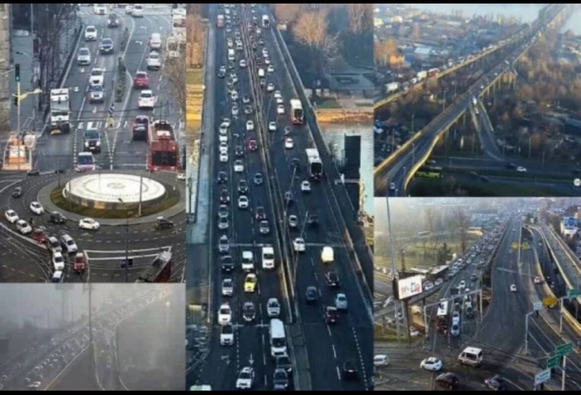 NAJGORE JE NA PANČEVCU I AUTOKOMANDI! Kraj radne nedelje u Beogradu – kao da su svi na posao krenuli kolima (FOTO)