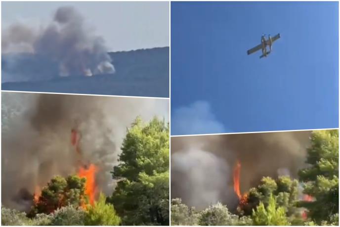 OSTRVO ŠOLTA U PLAMENU! Izbio stravičan požar na Jadranu, vatrena&hellip;