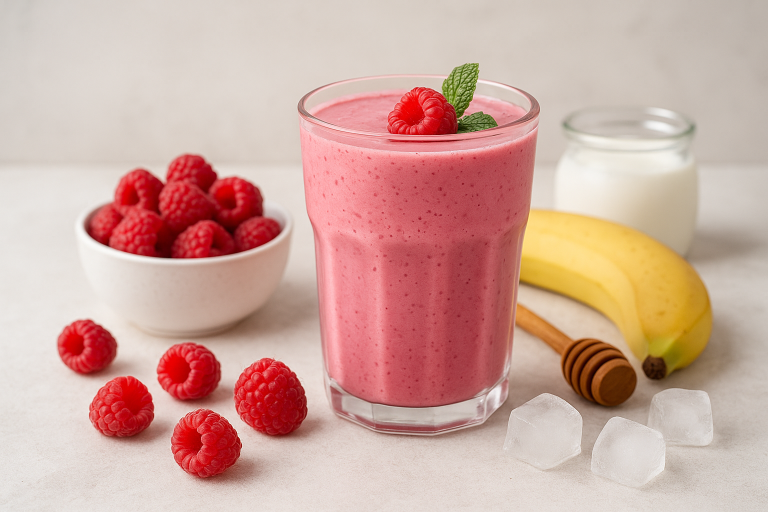 „Osvježavajući smoothie od malina”