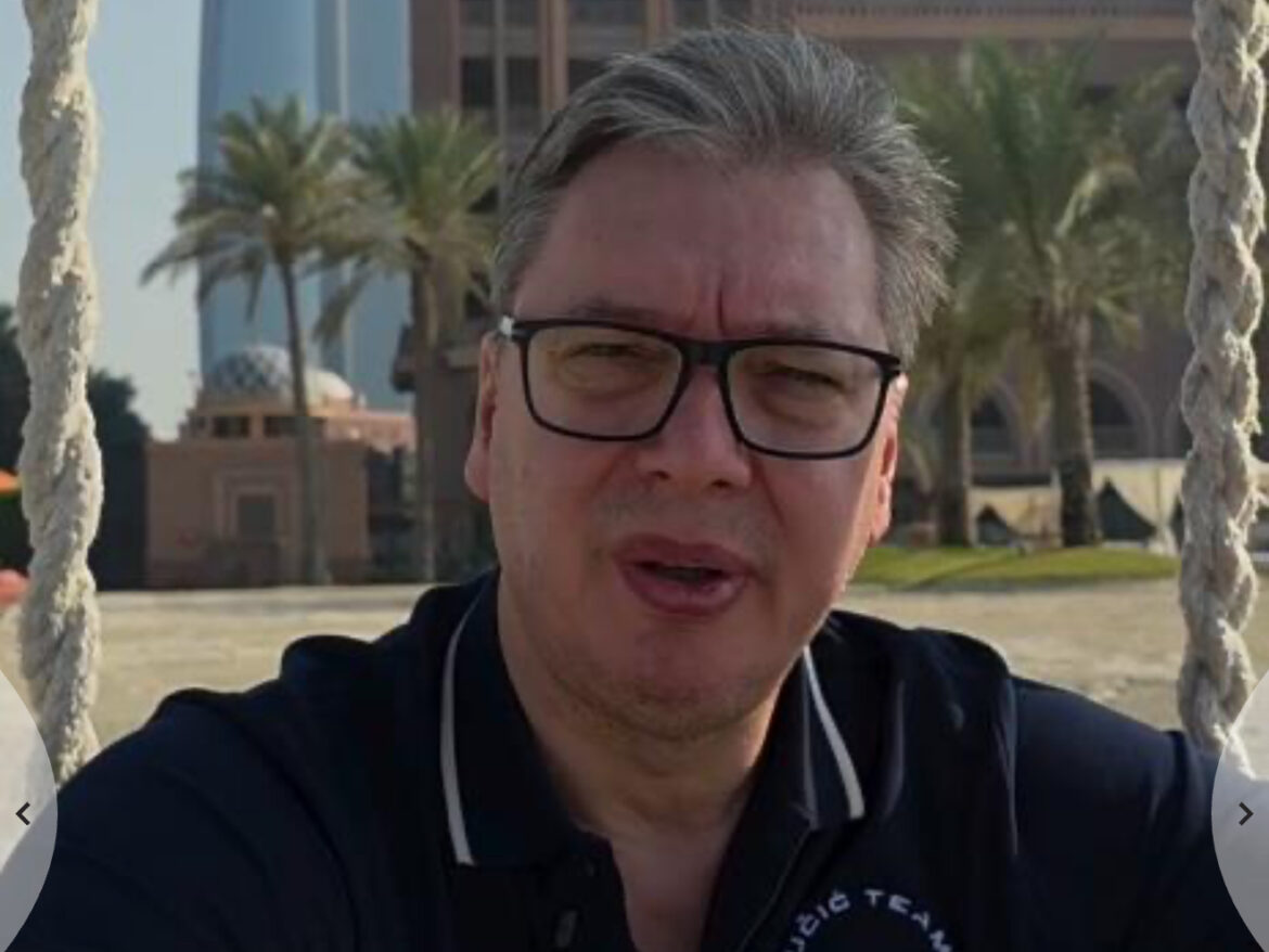 „HOĆU DA UPUTIM JEDNU VAŽNU PORUKU GRAĐANIMA SRBIJE“ Vučić se oglasio iz Abu Dabija – Nije svejedno ko će da upravlja, važna je vizija i naroda i rukovodstva