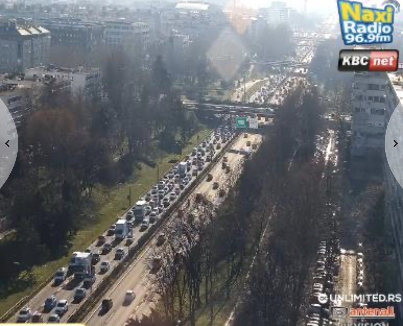 LANČANI SUDAR KOD BEOGRADSKOG AERODROMA: Duge kolone na auto-putu u&hellip;