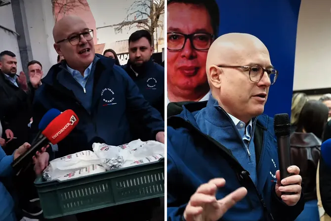 Vučević posetio Bajinu Baštu: „Idemo u pobedu, neće biti lako“