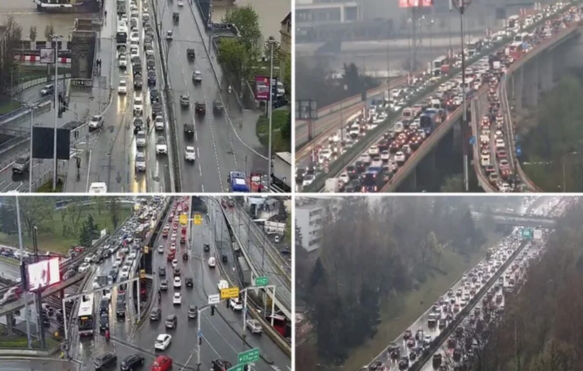 Kiša i špic napravili kolaps u Beogradu! Ne krećite ako nemate strpljenja: Izbegavajte ove delove grada