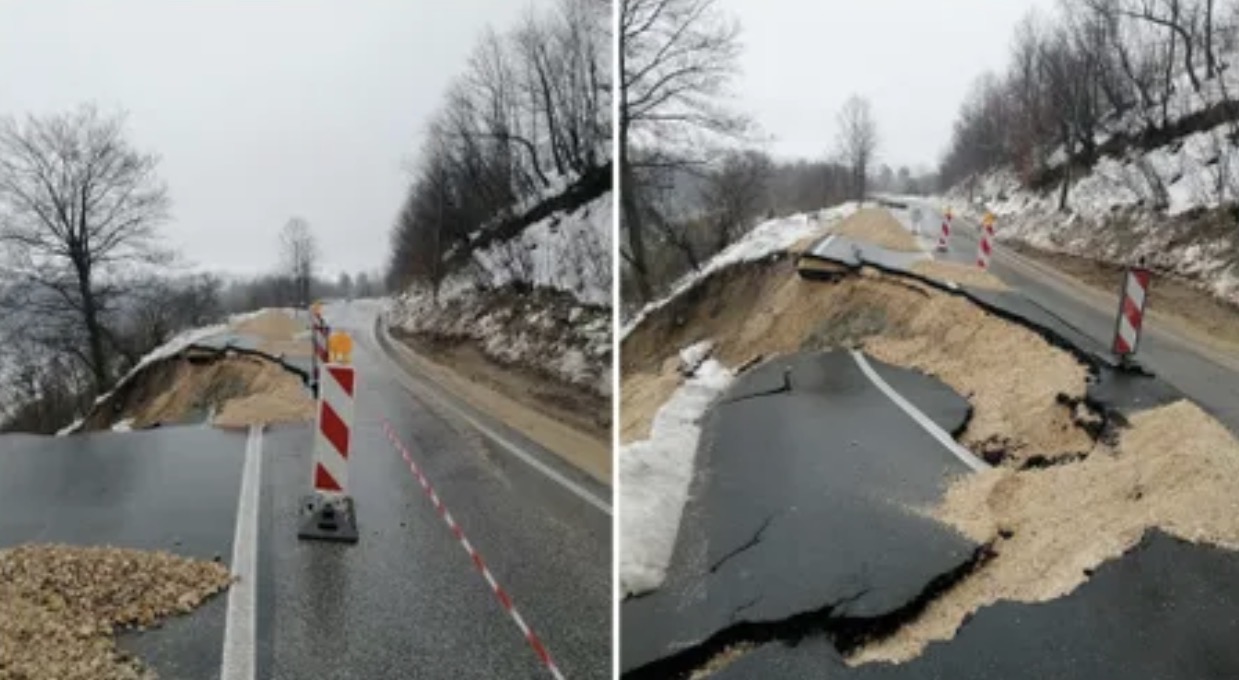 Stravični prizori sa magistrale: Pogledajte šta je ostalo od puta&hellip;