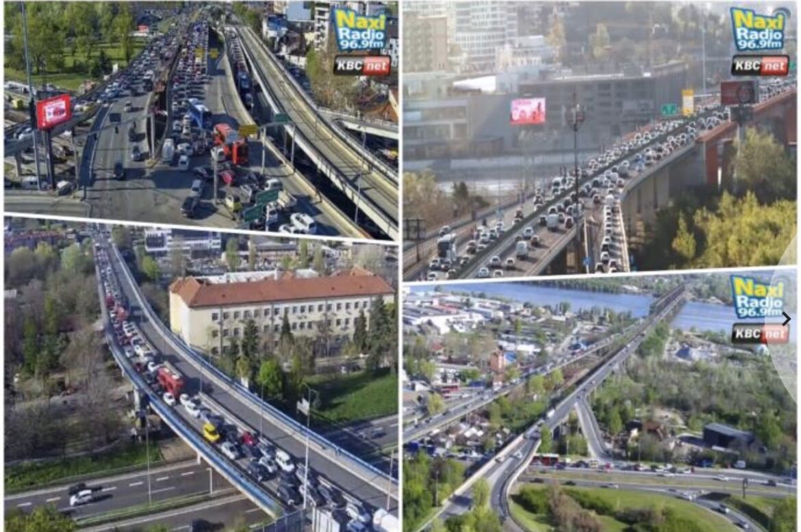 GUŽVE NA SVE STRANE: Pančevački most „pred pucanjem“, na Autokomandi zastoj na sve strane, a Takovsku ZAOBILAZITE (FOTO)