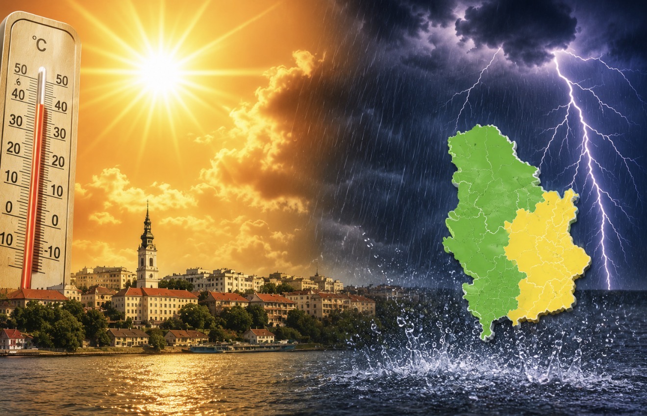 OVDE ĆE NOĆAS DA PLJUŠTI! Oglasio se RHMZ novim upozorenjem!