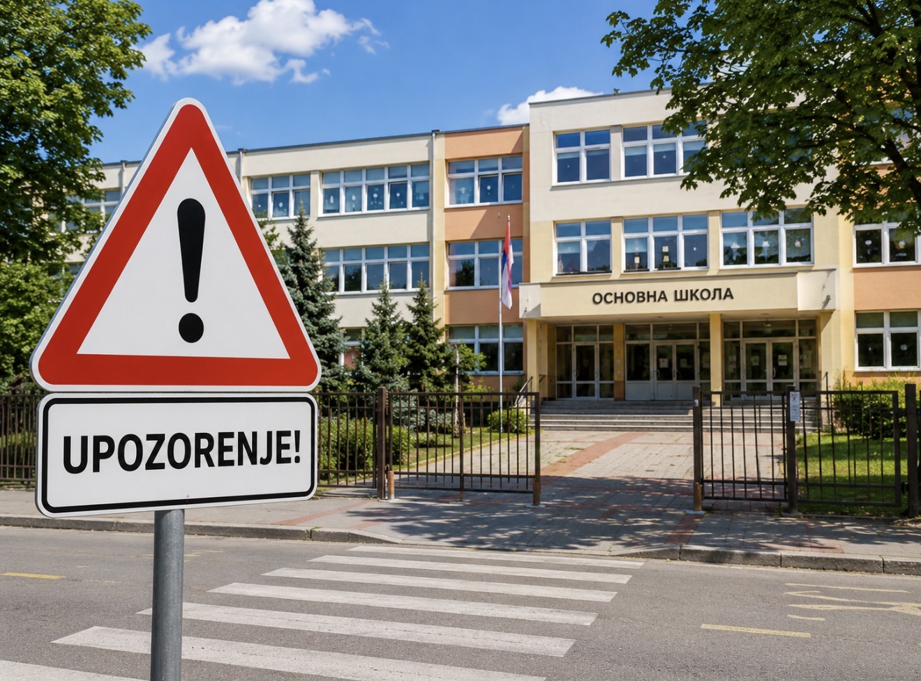 Drama kod škole u Kraljevu: Prosuo se opasan teret –&hellip;