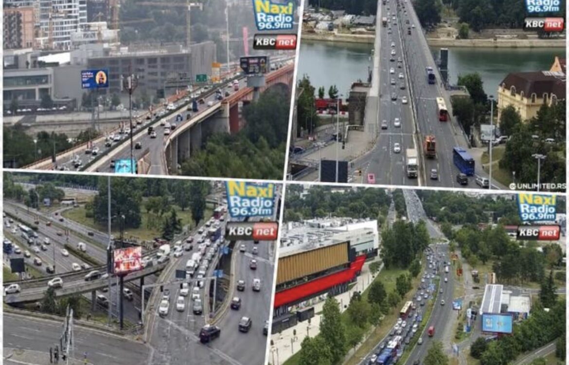 KAKO TRENUTNO IZGLEDA JUTARNJI ŠPIC U BEOGRADU: Evo gde se stvaraju zastoji, a gde nema žive duše (FOTO)