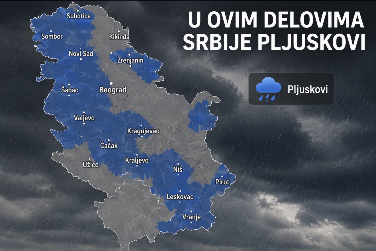 Već grmi i pljušti u ovom delu Srbije: Evo gde&hellip;