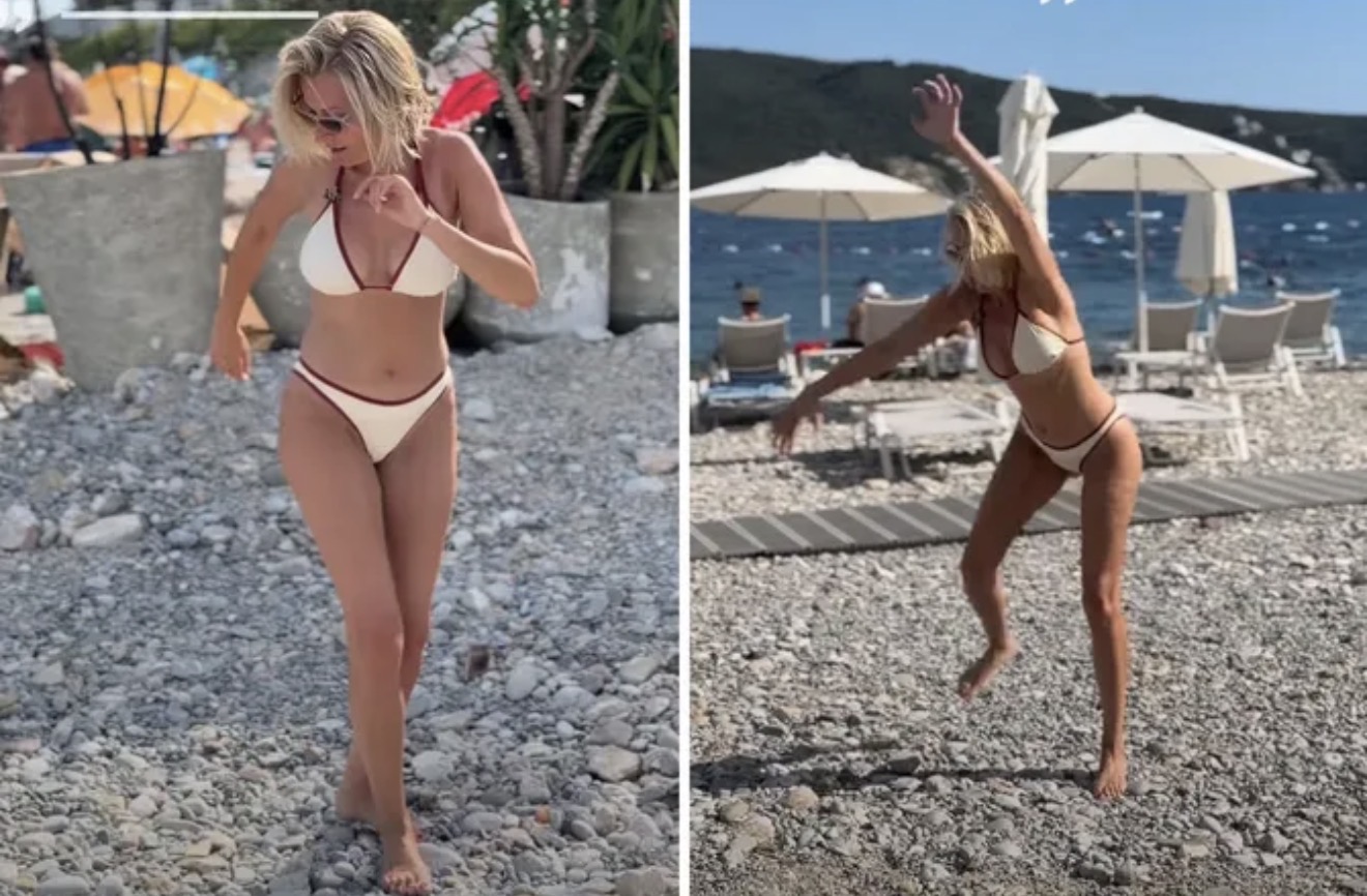 Skinula se Anđelka Prpić, pa na punoj plaži zaigrala kolo:&hellip;