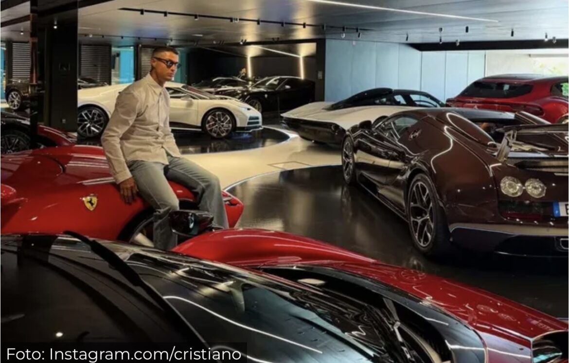 Kristijano Ronaldo objavio fotke iz svoje garaže vredne preko 50 miliona evra: „Ovo su moje igračke“