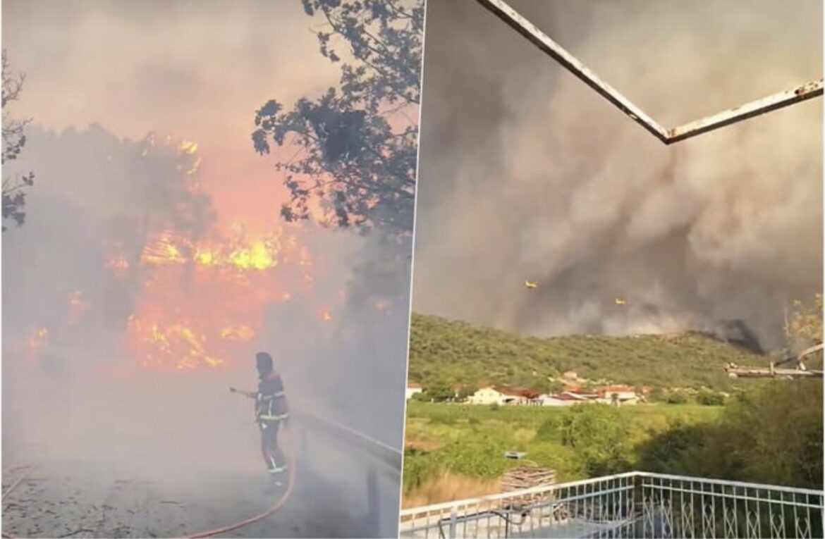 OBJAVLJENI SNIMCI KATASTROFE Izbio veliki požar u jednom od omiljenih srpskih letovališta