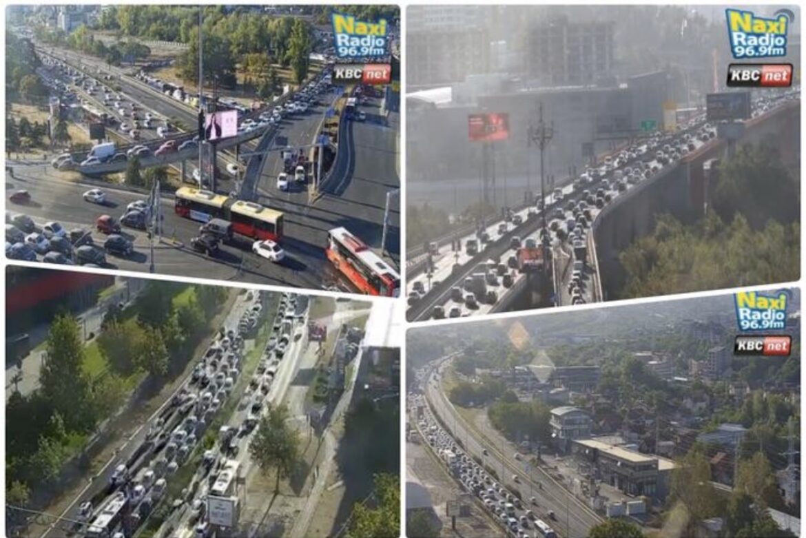 DUGE KOLONE KA NOVOM BEOGRADU I NA PLAVOM MOSTU: Gužve u jutarnjem špicu ima, ali ne i zastoja (FOTO)