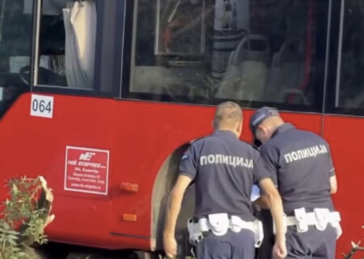 AUTOBUS SE ZAKUCAO U DRVO! Užas u Nišu – vozaču pozlilo i sleteo s puta: Ima povređenih
