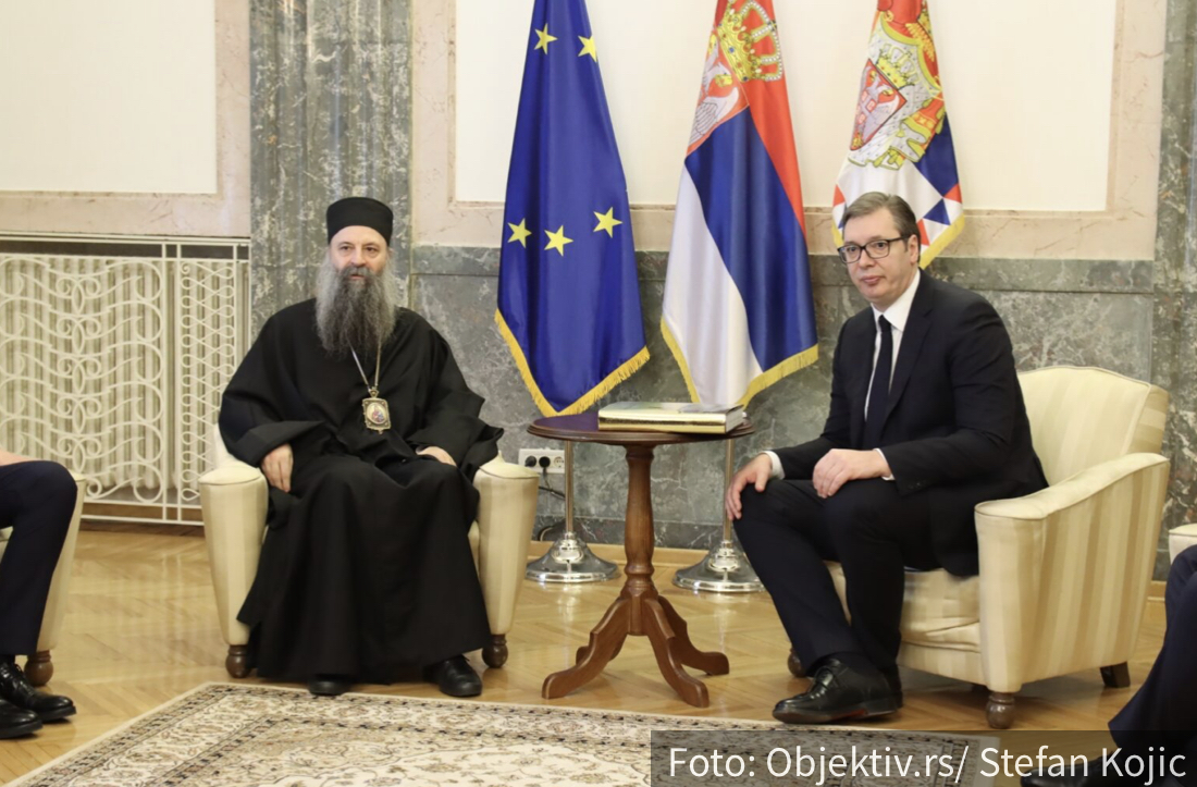 Predsednik Vučić nakon sastanka sa Porfirijem: “Naša saradnja će biti u interesu srpskog naroda” (FOTO)