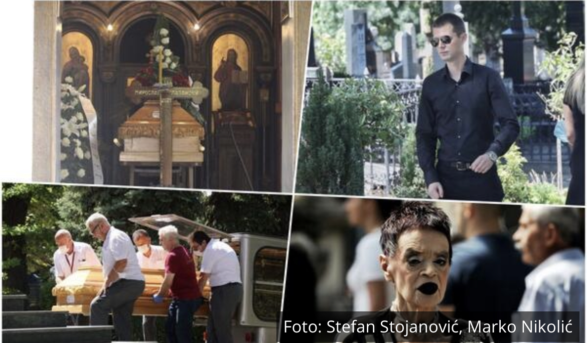 POSLEDNJI ISPRAĆAJ LAZANSKOG NA NOVOM GROBLJU: Kovčeg stigao u kapelu, neutešni sin sav u crnom, na sahranu došla i Ruška Jakić