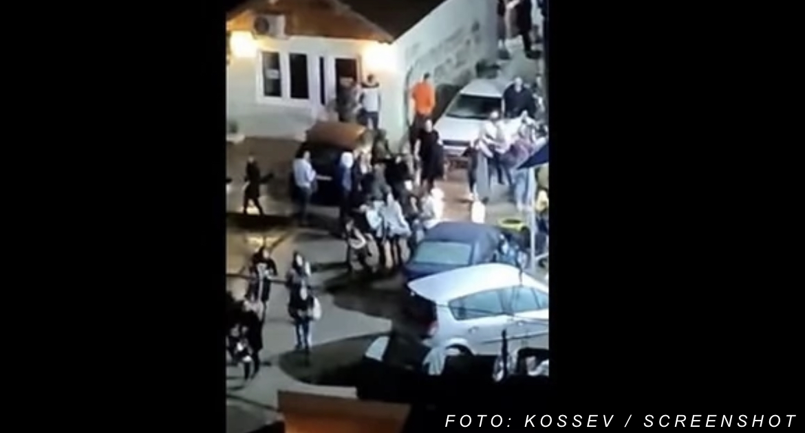 HAOS U CENTRU KOSOVSKE MITROVICE Nakon žestoke tuče i pucnjave u kafiću ranjene dve osobe, gosti bežali iz lokala (VIDEO)