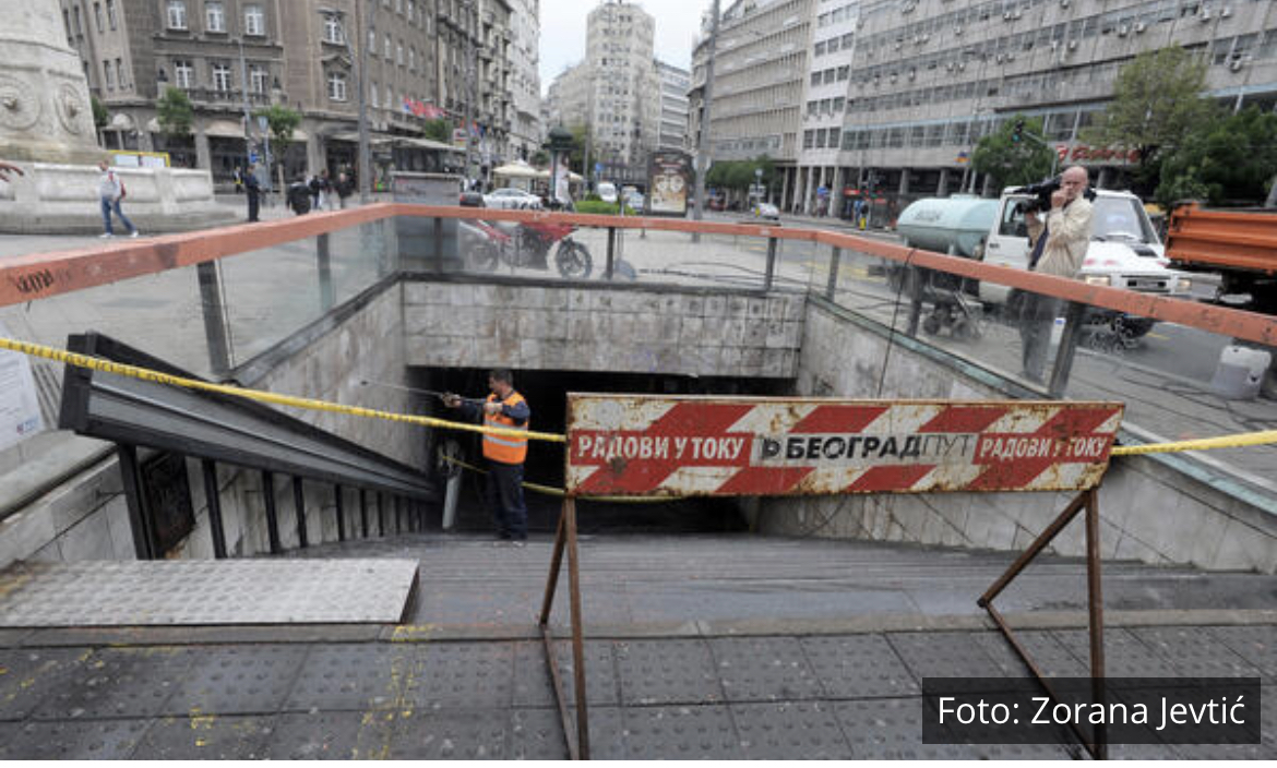 VESIĆ: Počelo uređenje podzemnih prolaza na Terazijama