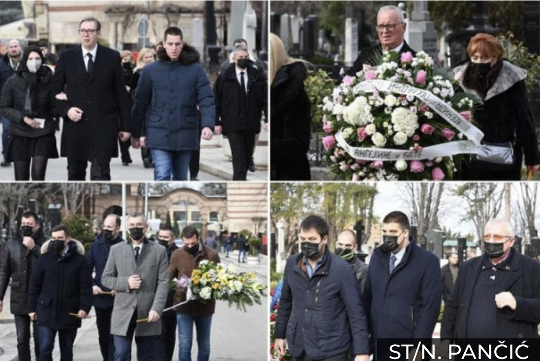 (UŽIVO) POSLEDNJI OPROŠTAJ OD KSENIJE VUČIĆ: Na Novo groblje stigao predsednik Srbije sa sinom Danilom i ćerkom Milicom (VIDEO)