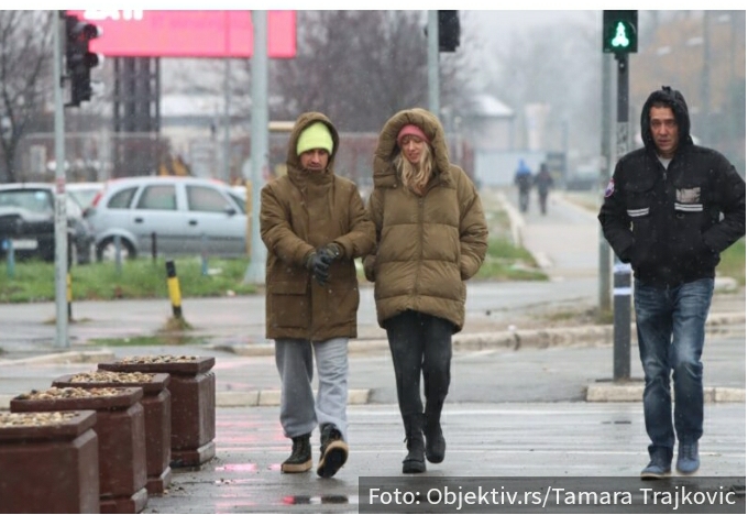 Na Badnji dan osetno HLADNIJE: U Srbiji oblačno sa kišom, samo u jednom delu zemlje SUVO vreme