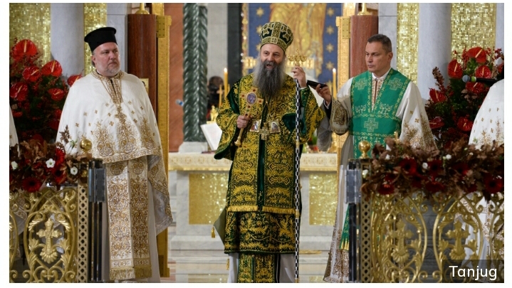 Patrijarh Porfirije služio Božićnu liturgiju u Hramu Svetog Save