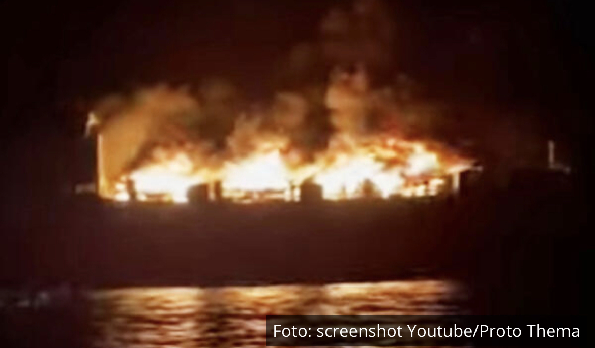 DRAMA U GRČKOJ Na trajektu sa 288 ljudi izbio POŽAR, svi putnici bezbedno evakuisani VIDEO