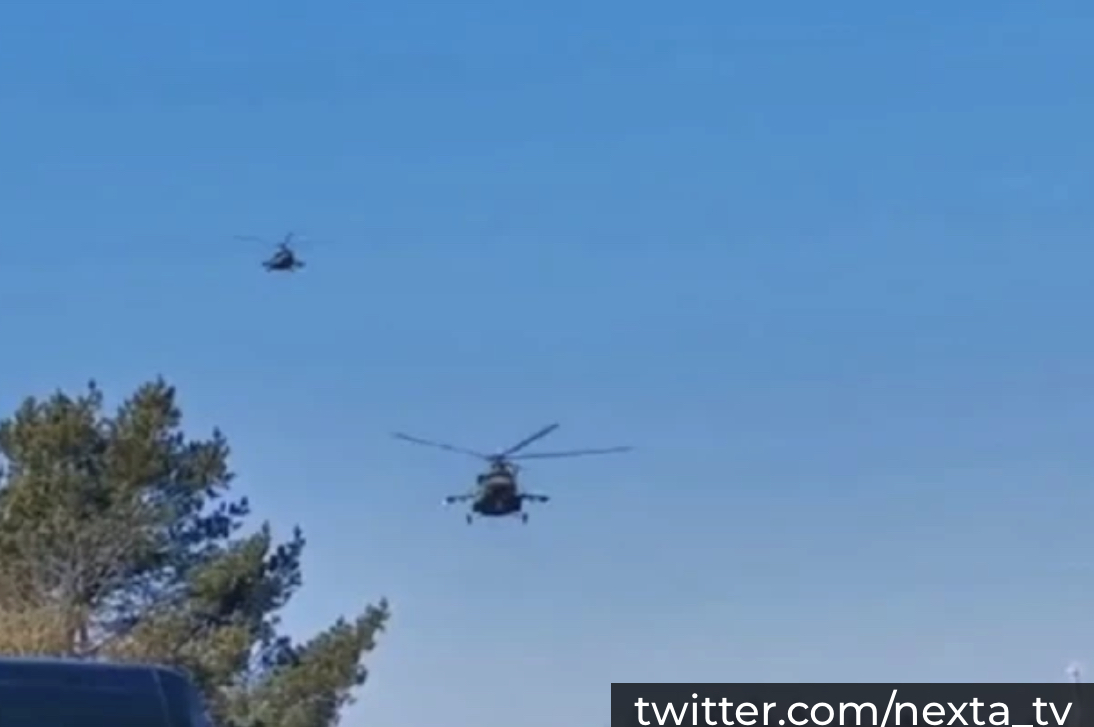 Ukrajinska delegacija helikopterima stigla na razgovore sa Rusima (VIDEO)
