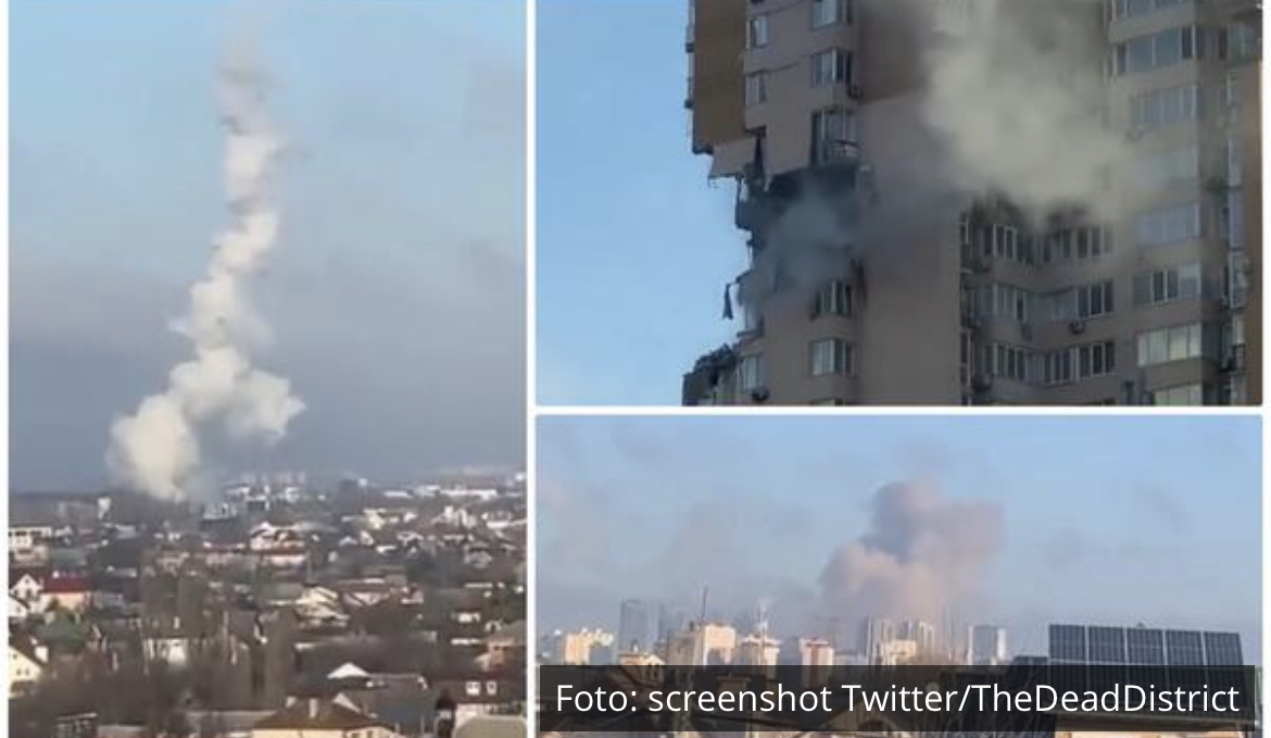 UŽASANI SNIMCI Ovo je trenutak udara projektila u stambenu zgradu u Kijevu VIDEO